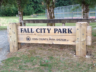 Fall City Park new sign 2014